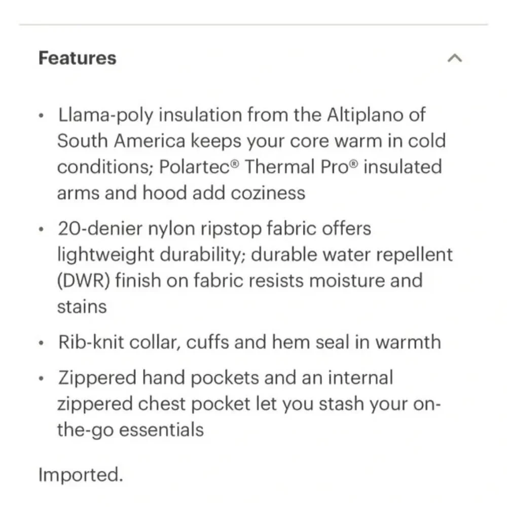 Cotopaxi Kusa Hybrid Llama Insulated Jacket Medium - Picture 3 of 13